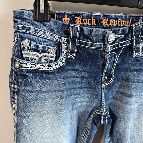 Rock Revival Bootcut Raizel Denim Jeans Size 26 - Picture 2 of 14